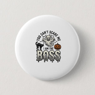 Halloween Boss Ghost Vintage Engraving Shirt Desig 2 Inch Round Button