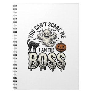 Halloween Boss Ghost Vintage Engraving Shirt Desig Notebook