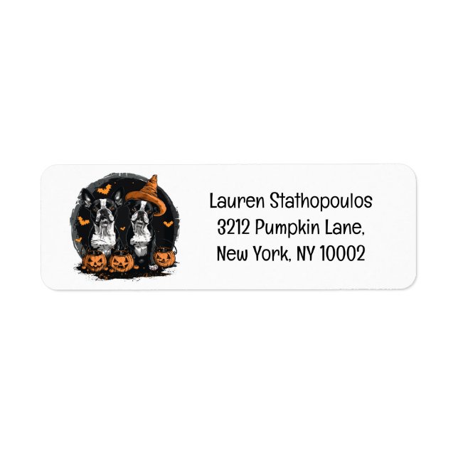 Halloween Boston Terrier Dogs (Front)