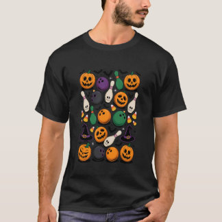 Halloween Bowling Bowler Bowl Bowlers T-Shirt