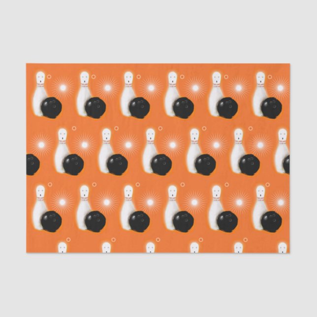 Halloween Bowling Tissue Paper (Front)