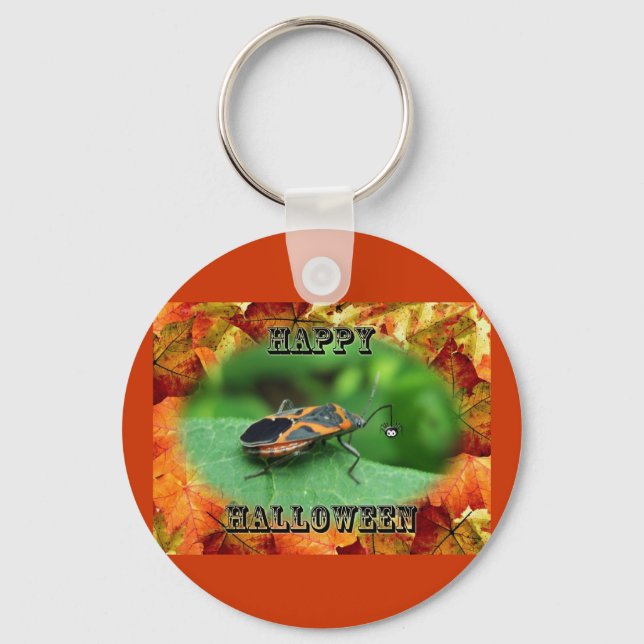 Halloween Box Elder Bug Coordinating Items Keychain (Front)