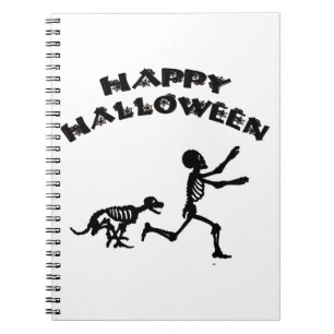Halloween Boy and Dog Notebook