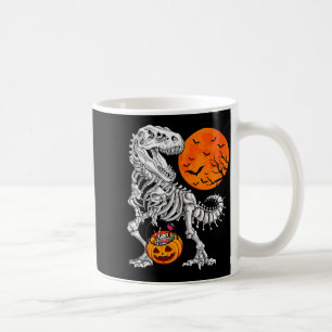 Halloween Boys Dinosaur Skeleton T Rex Y Pumpkin M Coffee Mug
