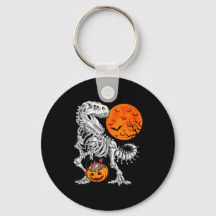 Halloween Boys Dinosaur Skeleton T Rex Y Pumpkin M Keychain