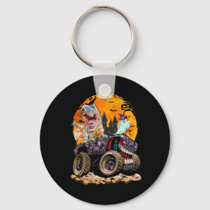 Halloween Boys Kids Dinosaur T rex Dino Pumpkins Keychain