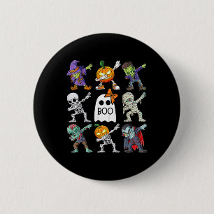 Halloween Boys Skeleton Zombie Pumpkin Unique Boo 2 Inch Round Button