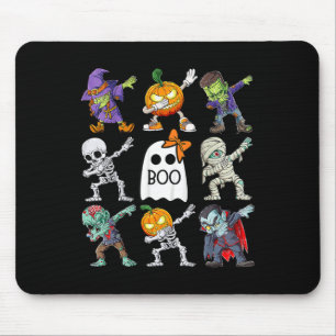 Halloween Boys Skeleton Zombie Pumpkin Unique Boo Mouse Pad