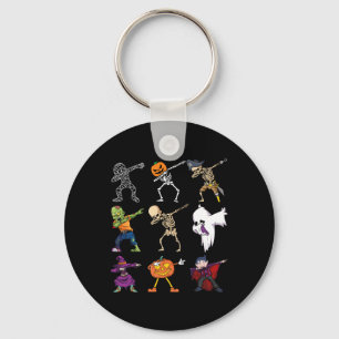Halloween Boys Skeleton Zombie Scary Pumpkin Mummy Keychain