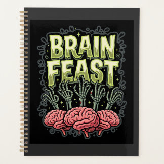 Halloween Brain Feast Zombie Hands Vector Design Planner