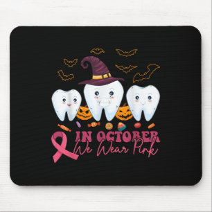Halloween Breast Cancer Awareness _1  Mouse Pad
