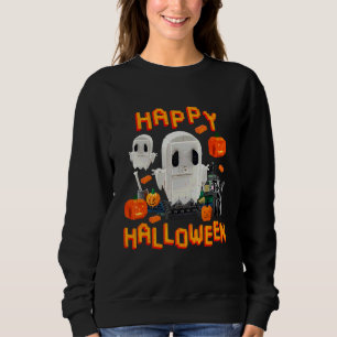 Halloween Brick Builder Blocks Master Builder Kid Sweatshirt