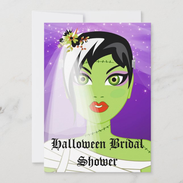 Halloween Bridal Shower Invitation (Front)