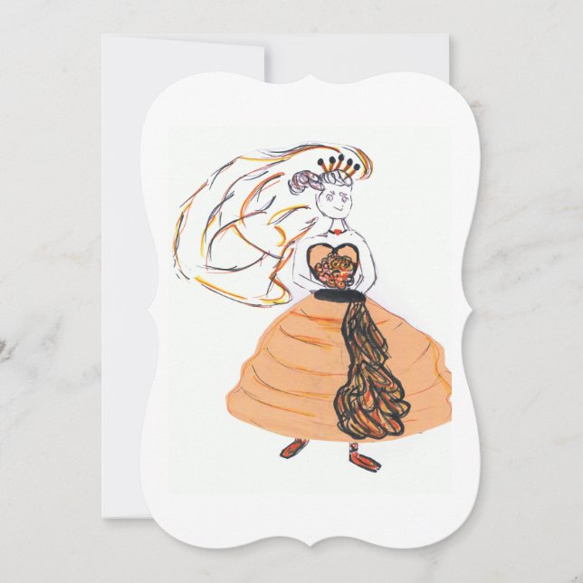 Halloween Bride Save The Date (Front)