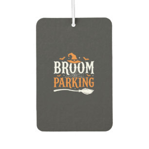 Halloween Broom Parking Witch Hat Graphic Air Freshener