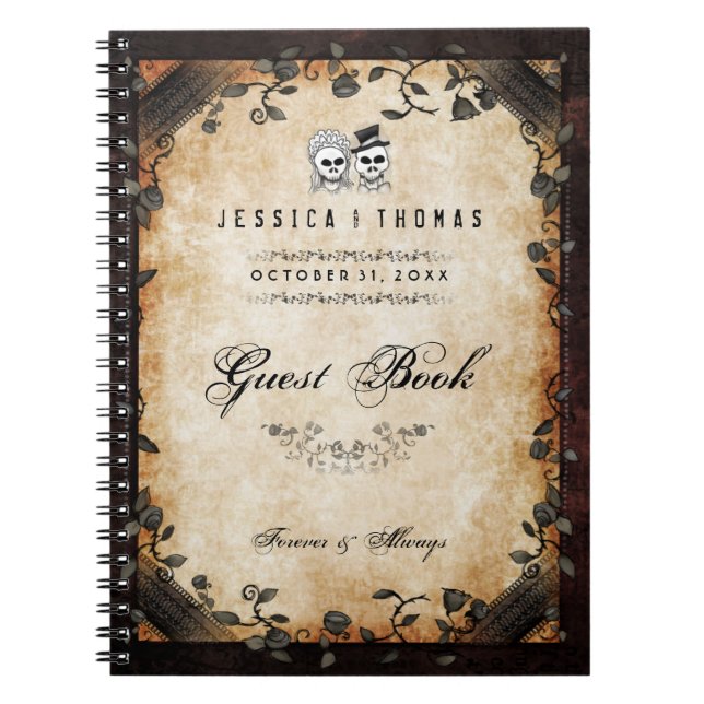 Halloween Brown épousant le LIVRE d'INVITÉ (Devant)