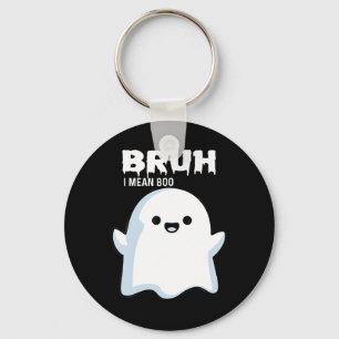 Halloween Bruh Ghost Boo Skull Pumpkin Boys Kids M Keychain