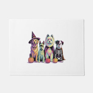 Halloween Brush Squad Dog Doormat
