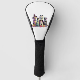 Halloween Brush Squad Dog Golf Head Cover