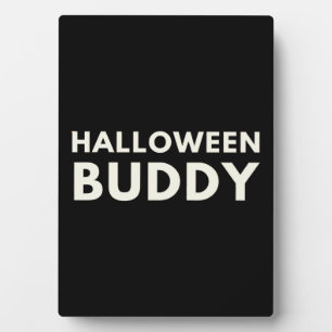 Halloween Buddy Plaque