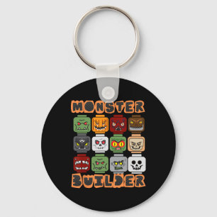 Halloween Building Bricks Monster Builder Brick He Keychain