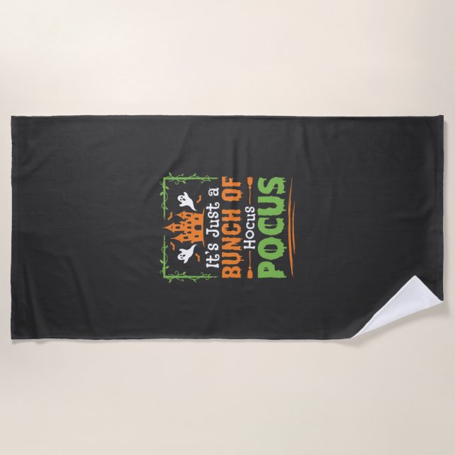 Halloween Bunch of Hocus Pocus Beach Towel (Front)