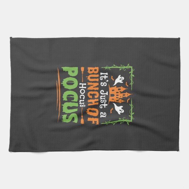 Halloween Bunch of Hocus Pocus Kitchen Towel (Horizontal)