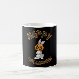 Halloween Bunny Rabbit Pumpkin Horror Gift Idea Coffee Mug