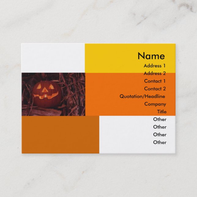 Halloween Business Card (Front)