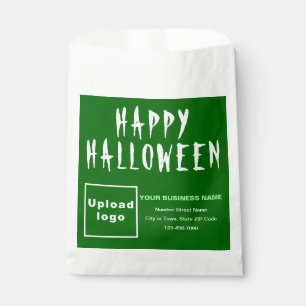 Halloween Business Green Background Paper Bag