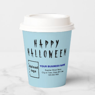 Halloween Business Light Blue Paper Cup