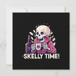 halloween but its skelly time invitation