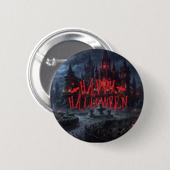 Halloween Button Pin (Front & Back)