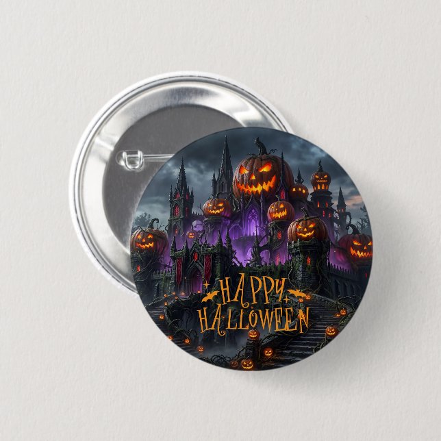 Halloween Button Pin (Front & Back)
