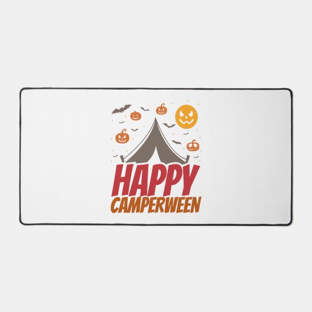 Halloween Camper Camping Outdoor Desk Mat (Front)