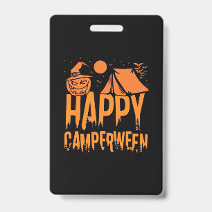 Halloween Camper Nature Badge