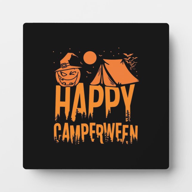 Halloween Camper Nature Plaque (Front)