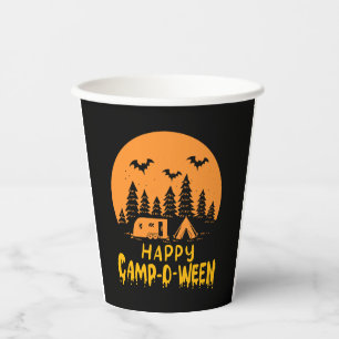 Halloween Camping - Happy Camp-O-Ween Paper Cups