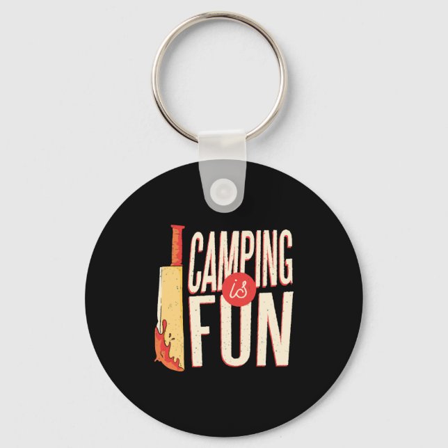 Halloween Camping  Keychain (Front)