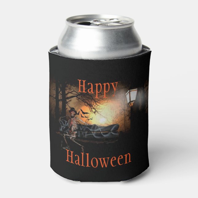 Halloween Can Cooler/Skeleton Can Cooler (Can Front)