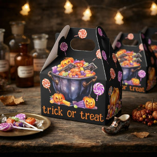 Halloween Candies Trick Or Treat Favor Box