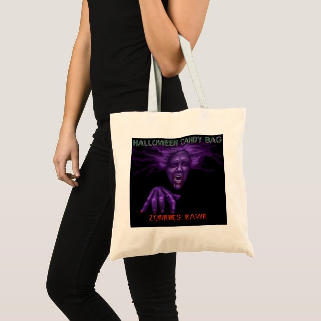 Halloween Candy Bag, spooky Tote Bag (Front (Product))