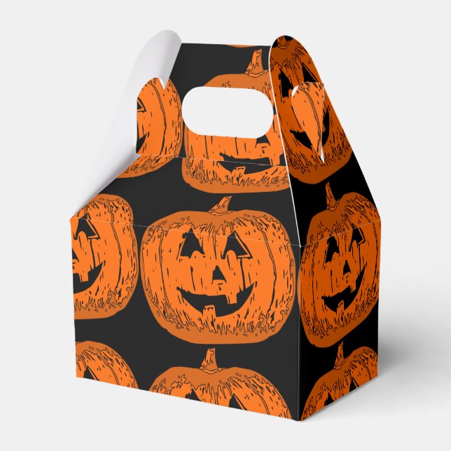 Halloween candy box,pumpkin,pumpkins favor box (Front Side)