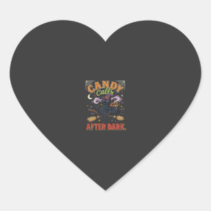 Halloween Candy Calls After Dark Heart Sticker