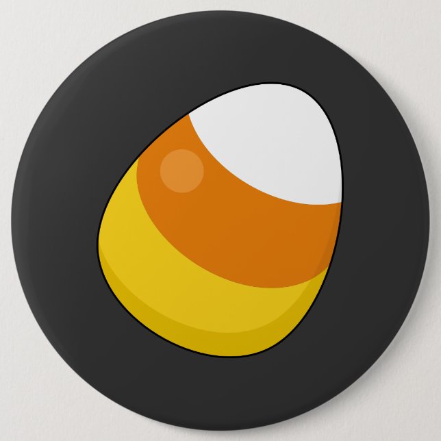 Halloween Candy Corn 6 Inch Round Button (Front)