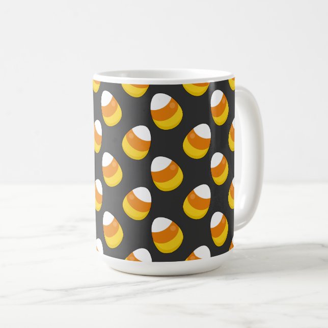 Halloween Candy Corn Coffee Mug (Front Right)
