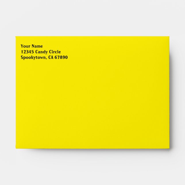 Halloween Candy Corn Custom A6 Envelope (Front)