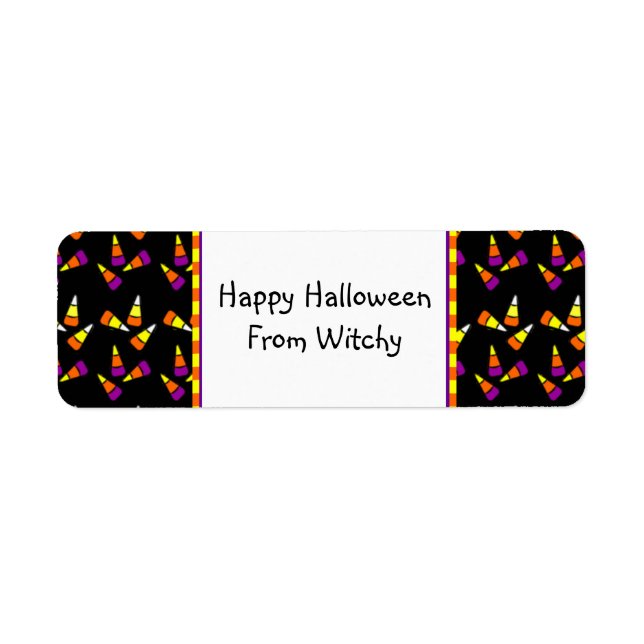 Halloween Candy Corn Custom Labels (Front)