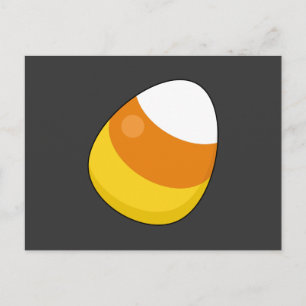 Halloween Candy Corn Holiday Postcard