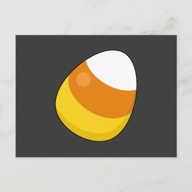 Halloween Candy Corn Holiday Postcard (Front)